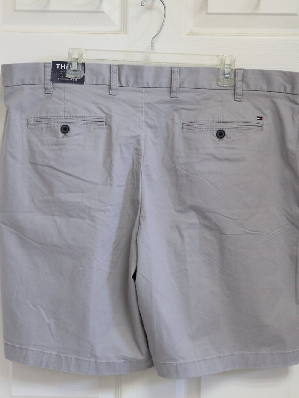 NWT Tommy Hilfiger Mens Drizzle Gray TH Flex Shorts Regular Fit Size 42W Stretch - Picture 7 of 9